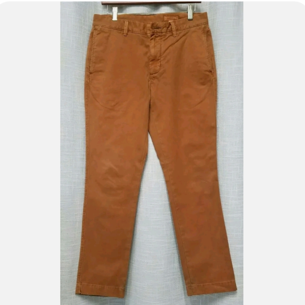 FOSSIL "Fletcher Modern Fit" Rust Casual Chino Pants Men’s SZ 30 x 30